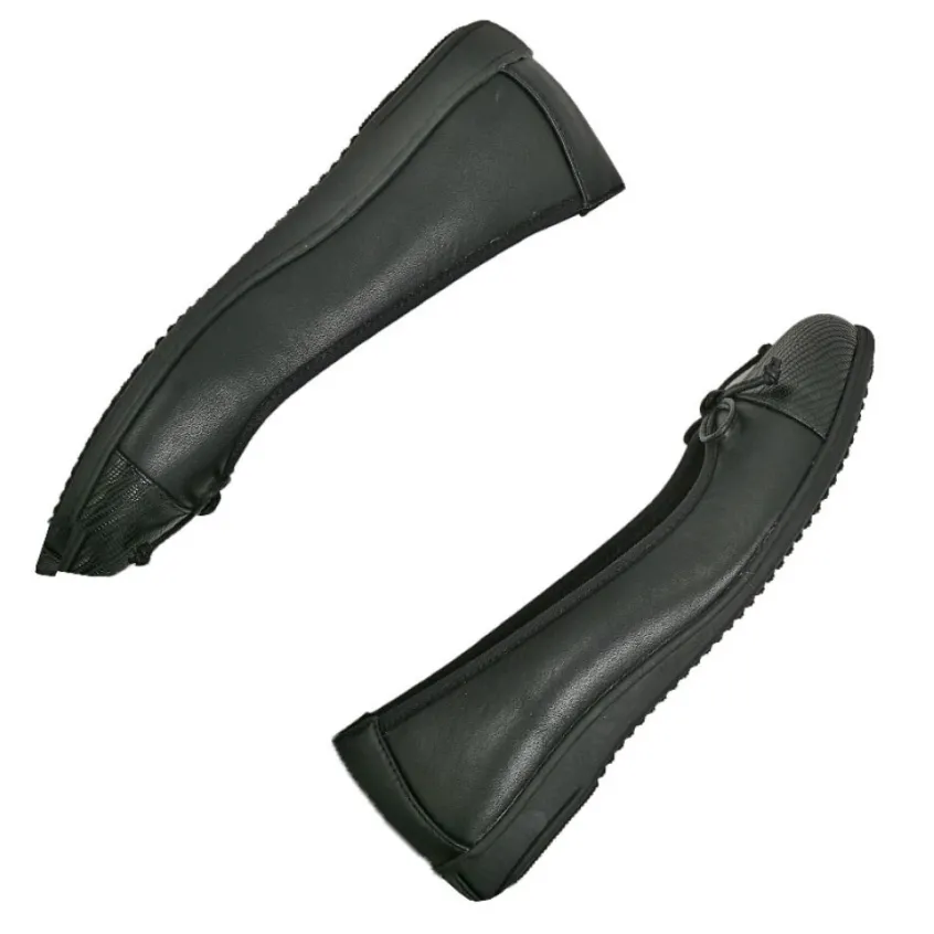 Chaussures Confort|SCALINA Ballerines Confort Femme Noir A Noeud