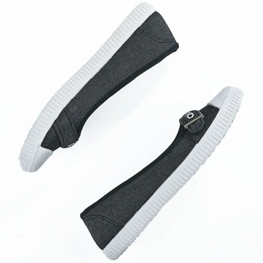 Ballerines|STREET LIFE Ballerines Femme En Toile Noire