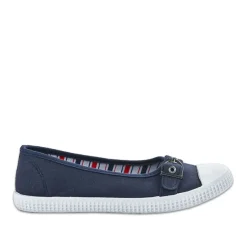 Ballerines|STREET LIFE Ballerines Femme En Toile Bleu Marine