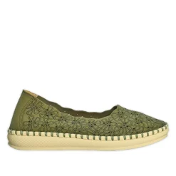 Chaussures Confort|SCALINA Ballerines Femme Kaki