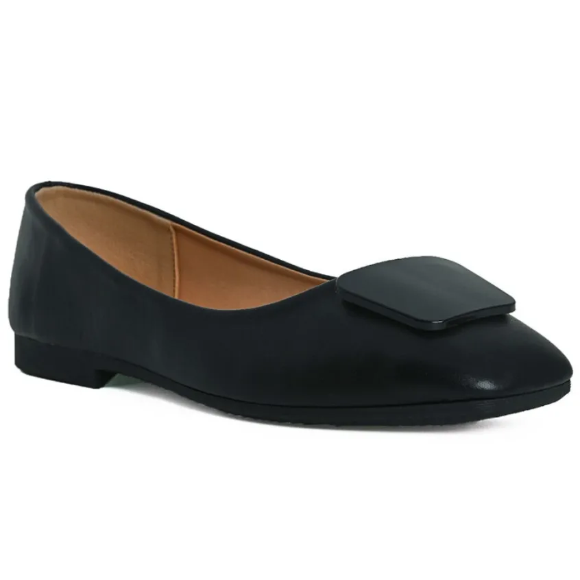 Ballerines|VICE VERSA Ballerines Femme Noir A Bout Carre