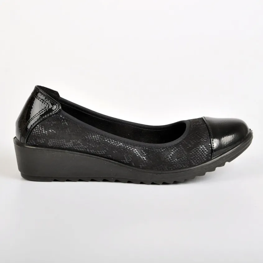 Chaussures Confort|SCALINA Ballerines Femme Noir Ultra-Leger Lady Confort