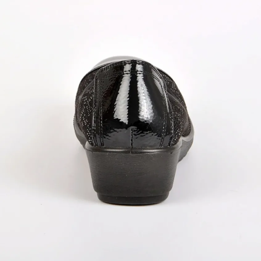Chaussures Confort|SCALINA Ballerines Femme Noir Ultra-Leger Lady Confort