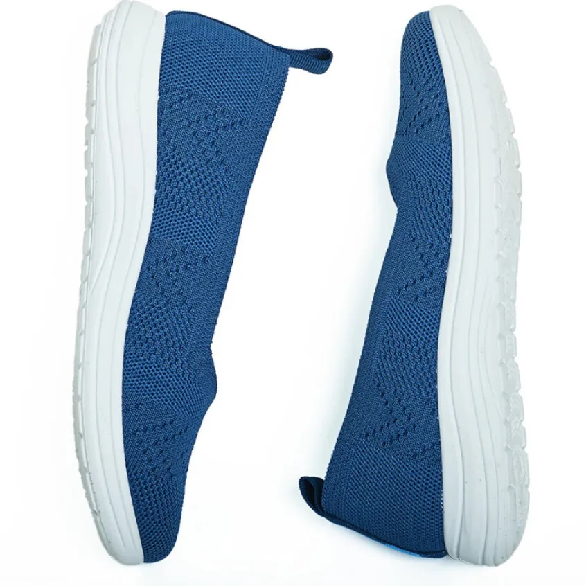 Chaussures Confort|SCALINA Ballerines Semelles Souples Bleu