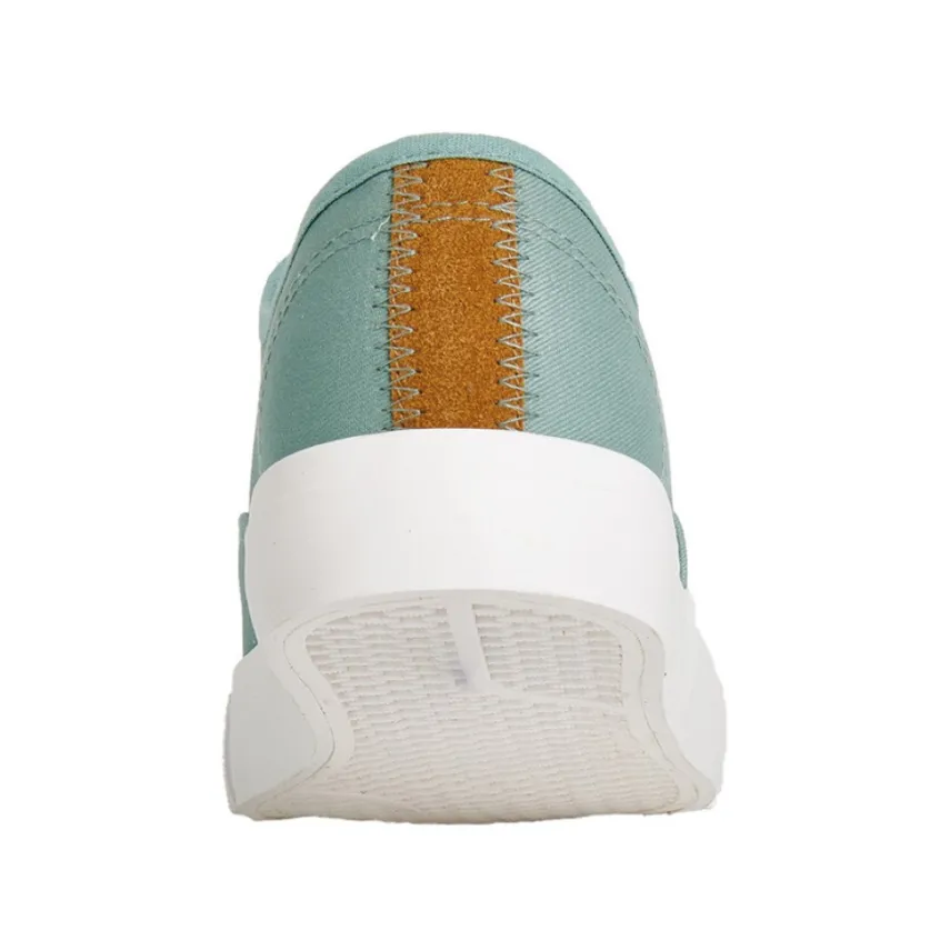 Baskets, Sneakers|STREET LIFE Baskets / Tennis En Toile Vert Lacets Elastiques