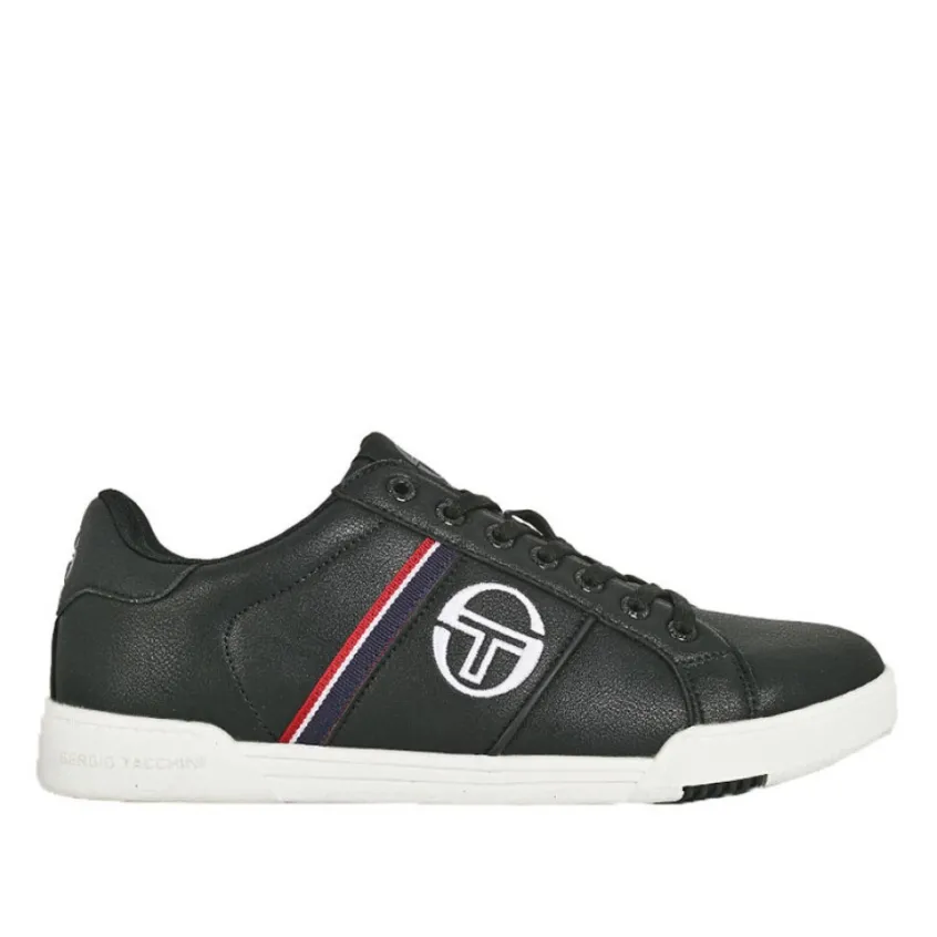 Baskets, Sneakers|SERGIO TACCHINI Baskets A Lacets Homme Noir Parigi Classic Ltx