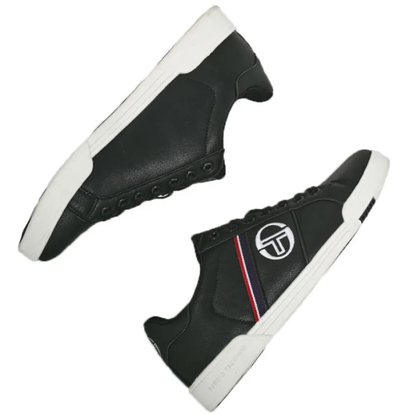 Baskets, Sneakers|SERGIO TACCHINI Baskets A Lacets Homme Noir Parigi Classic Ltx