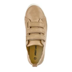 Baskets, Sneakers|STREET LIFE Baskets A Scratchs Femme Beige