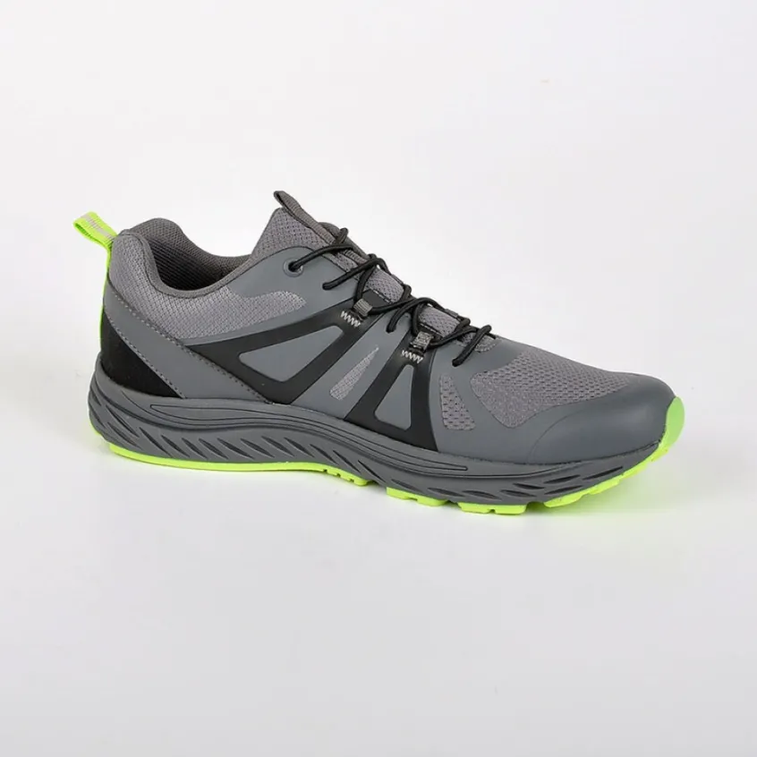 Baskets, Sneakers|STREET LIFE Baskets Avec Lacets Elastiques Gris