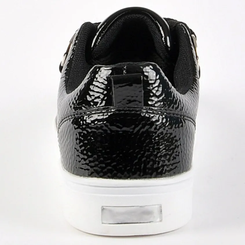 Baskets, Sneakers|GIRL TIME Baskets Avec Lacets Fantaisies Noir