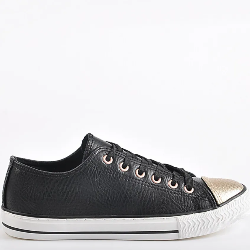 Baskets, Sneakers|GIRL TIME Baskets Bicolores Noir