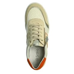 Chaussures Confort|SCALINA Baskets Compensees Femme Beige