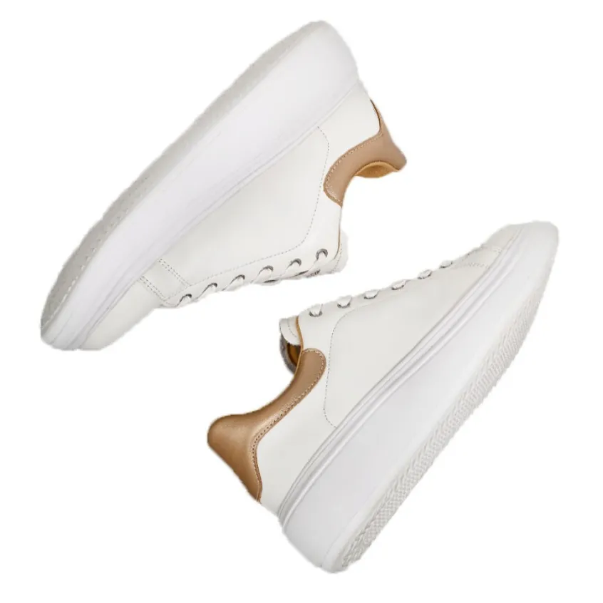 Baskets, Sneakers|STREET LIFE Baskets Compensees Femme Blanc Ivoire