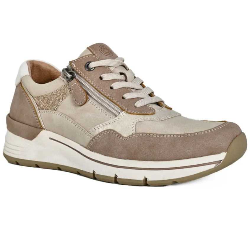 Chaussures Confort|RELIFE Baskets Compensees Femme Beige