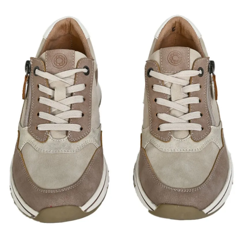 Chaussures Confort|RELIFE Baskets Compensees Femme Beige