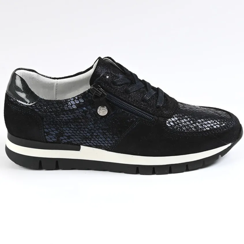 Chaussures Confort|SCALINA Baskets Confort Femme Bleu Marine