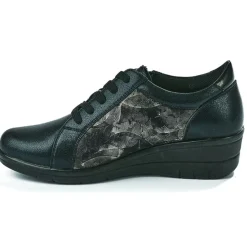 Chaussures Confort|LADY CONFORT Baskets Confort Femme Noir