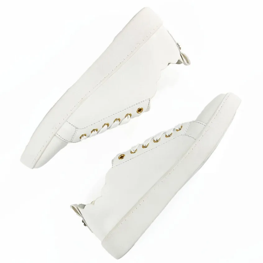 Baskets, Sneakers|STREET LIFE Baskets Femme Blanc A Bord Croque