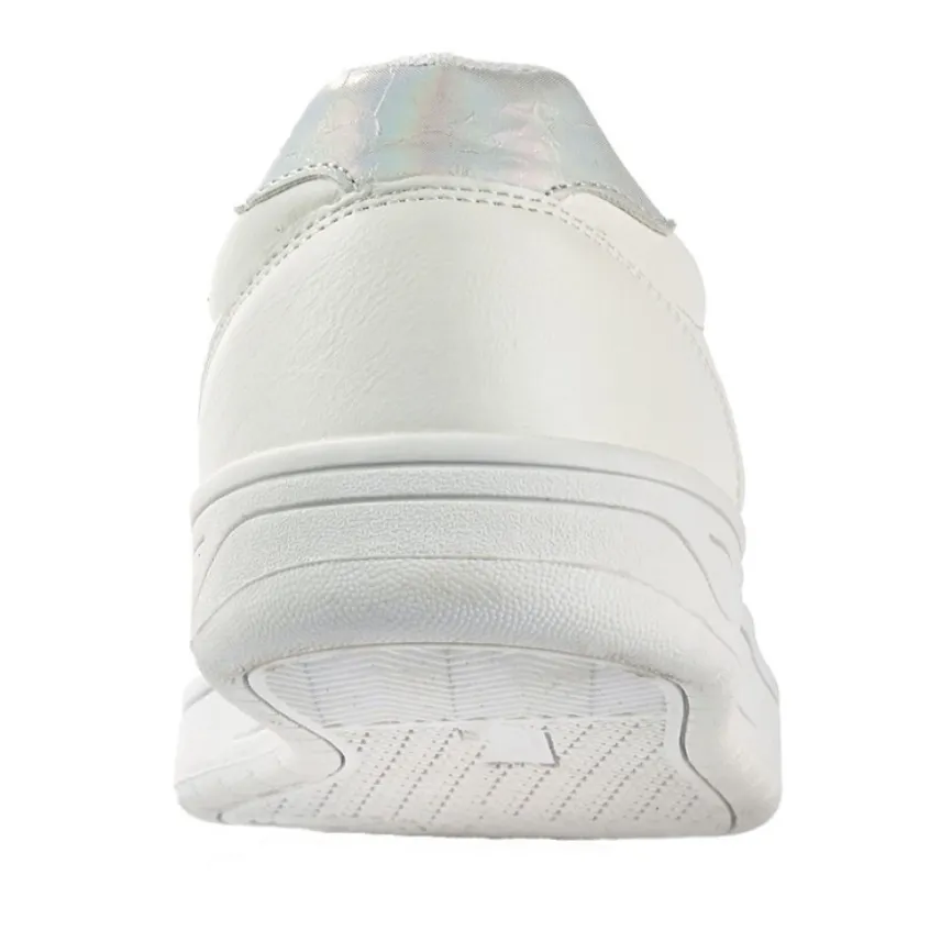 Baskets, Sneakers|STREET LIFE Baskets Femme Blanc Et Argent