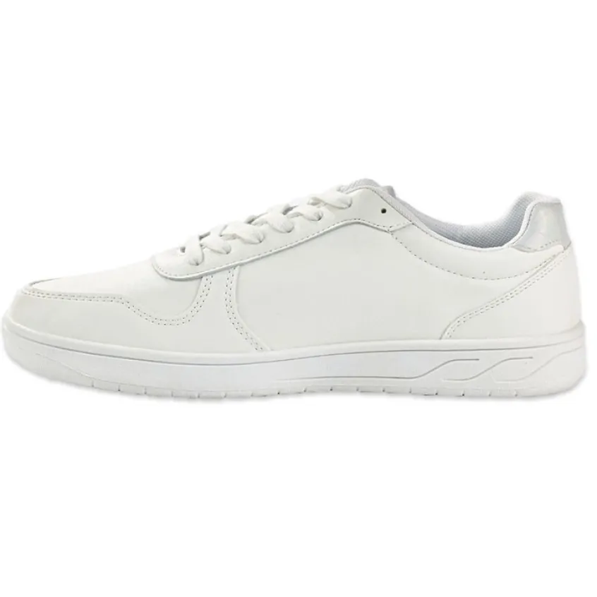 Baskets, Sneakers|STREET LIFE Baskets Femme Blanc Et Argent