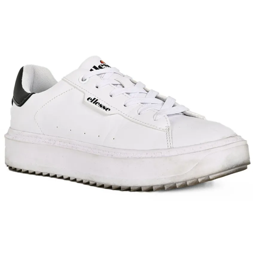 Baskets, Sneakers|ELLESSE Baskets Femme Blanc Semelle Crantee