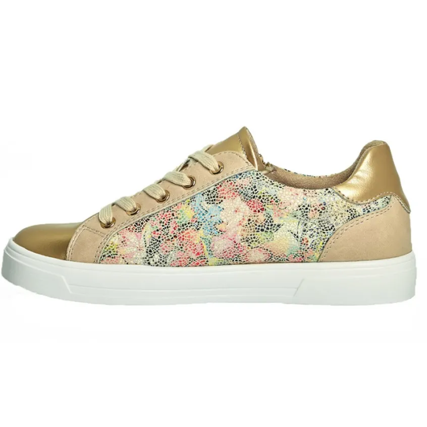 Chaussures Confort|SCALINA Baskets Femme Dore
