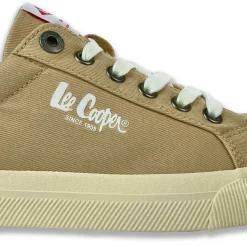 Baskets, Sneakers|LEE COOPER Baskets Femme En Toile Beige