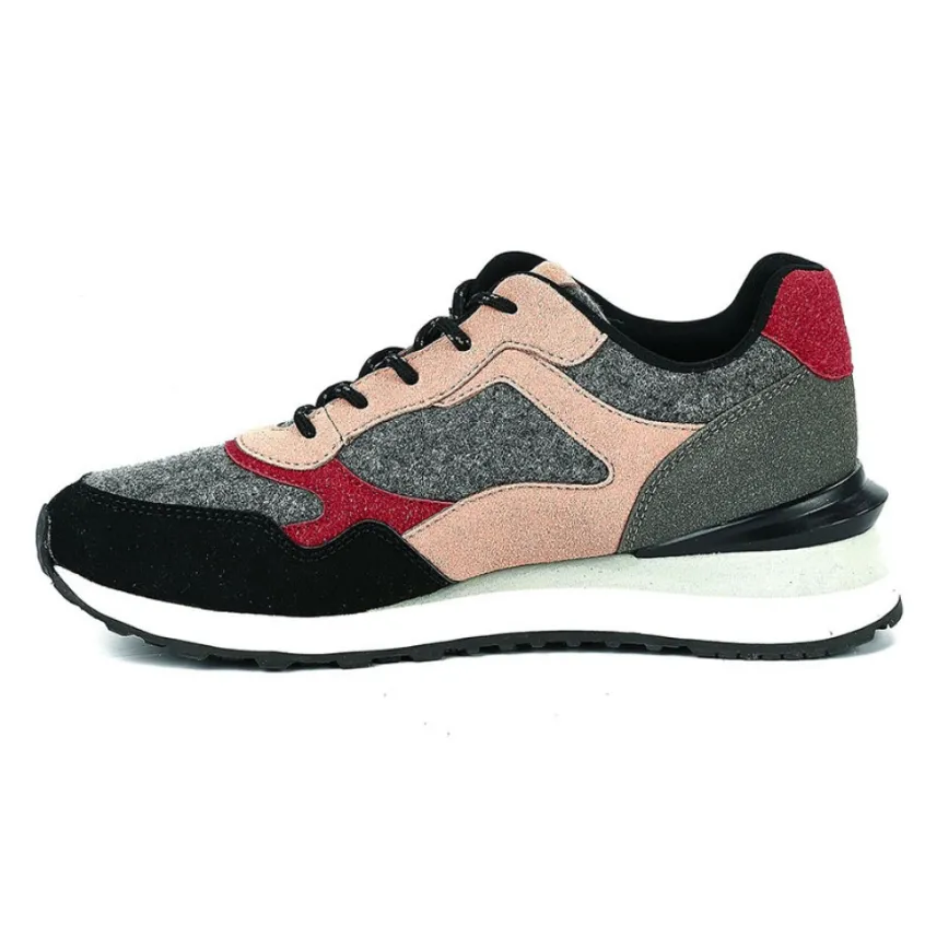 Baskets, Sneakers|STREET LIFE Baskets Femme Gris Et Rose