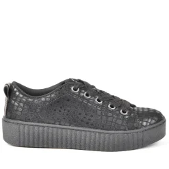 Baskets, Sneakers|SKILLS Baskets Femme Noir