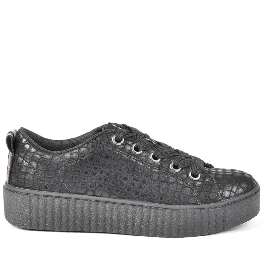Baskets, Sneakers|SKILLS Baskets Femme Noir