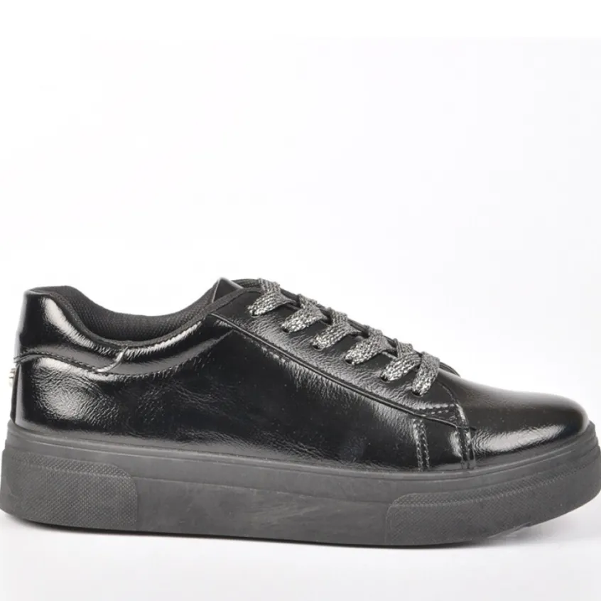 Baskets, Sneakers|GIRL TIME Baskets Femme Noir