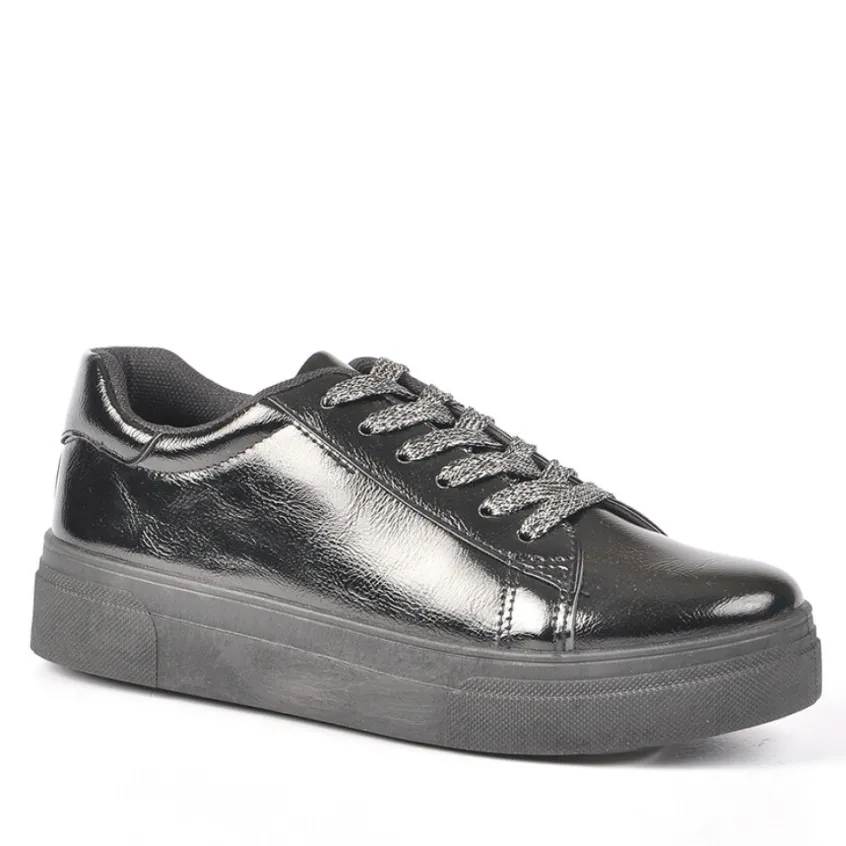 Baskets, Sneakers|GIRL TIME Baskets Femme Noir
