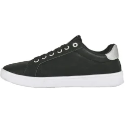 Baskets, Sneakers|STREET LIFE Baskets Femme Noir Et Argente