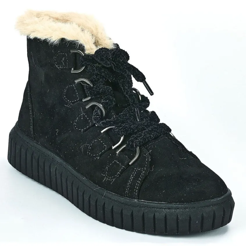 Baskets, Sneakers|STREET LIFE Baskets Femme Noir