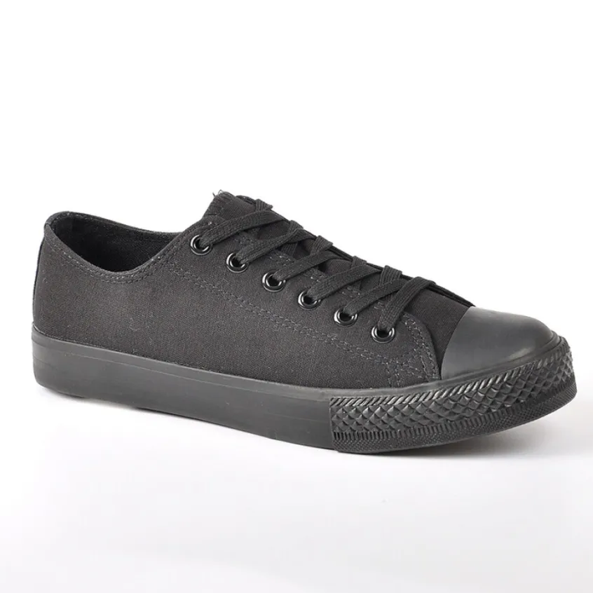 Baskets, Sneakers|STREET LIFE Baskets Femme Unie Noire