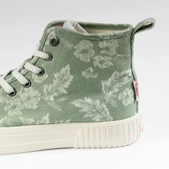 Baskets, Sneakers|LEE COOPER Baskets Femme Vert Imprime Fleuri