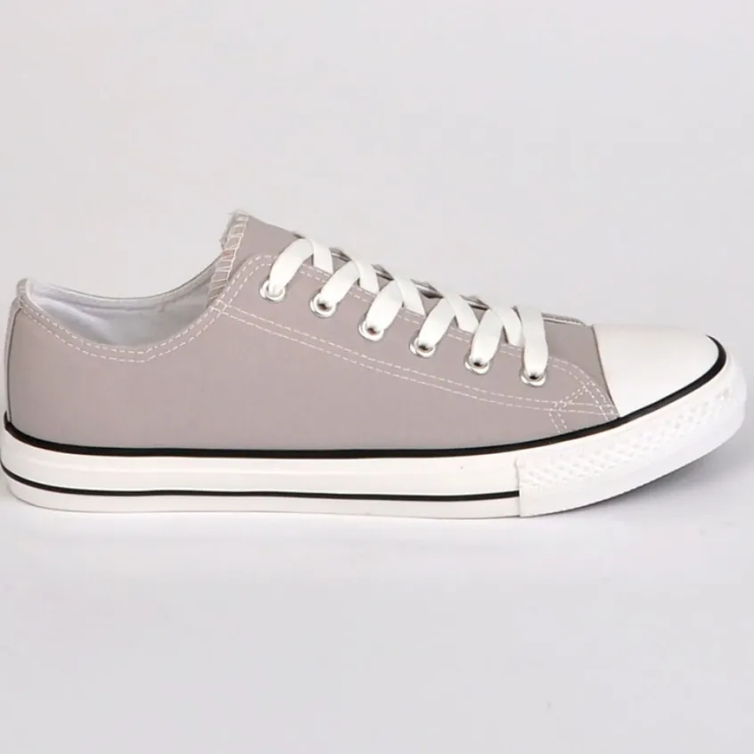 Baskets, Sneakers|STREET LIFE Baskets Homme Toile Gris