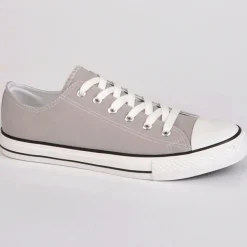 Baskets, Sneakers|STREET LIFE Baskets Homme Toile Gris