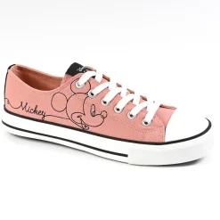 Baskets, Sneakers|MICKEY Baskets Femme En Toile Rose