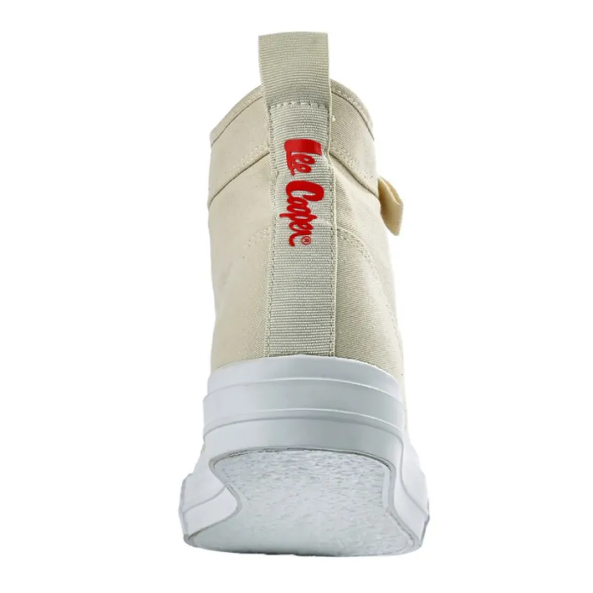 Baskets, Sneakers|LEE COOPER Baskets Montantes Femme Beige