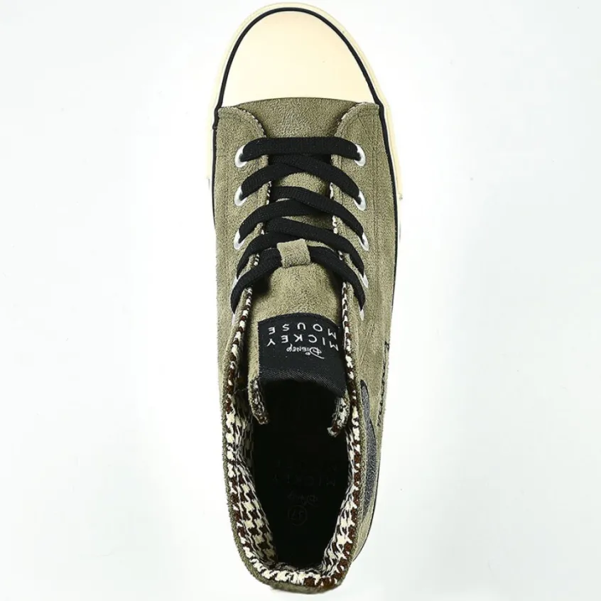 Baskets, Sneakers|MICKEY Baskets Montantes Femme Kaki