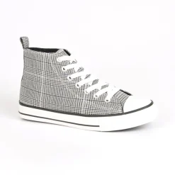 Baskets, Sneakers|STREET LIFE Baskets Montantes Femme Motif Prince De Galles