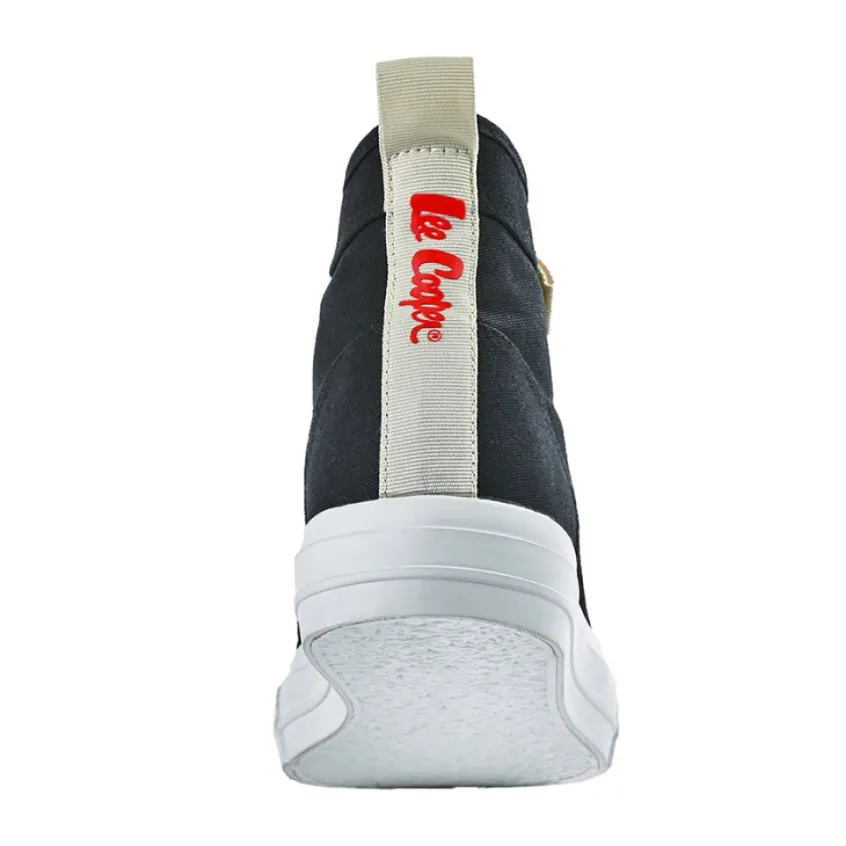 Baskets, Sneakers|LEE COOPER Baskets Montantes Femme Noir