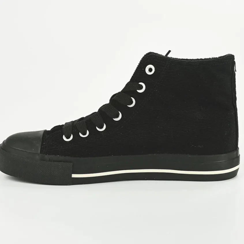 Baskets, Sneakers|SNOOPY Baskets Montantes Femme Noir