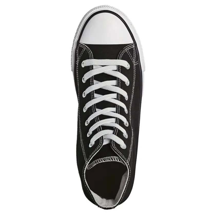 Baskets, Sneakers|STREET LIFE Baskets Montantes Homme En Toile Noire