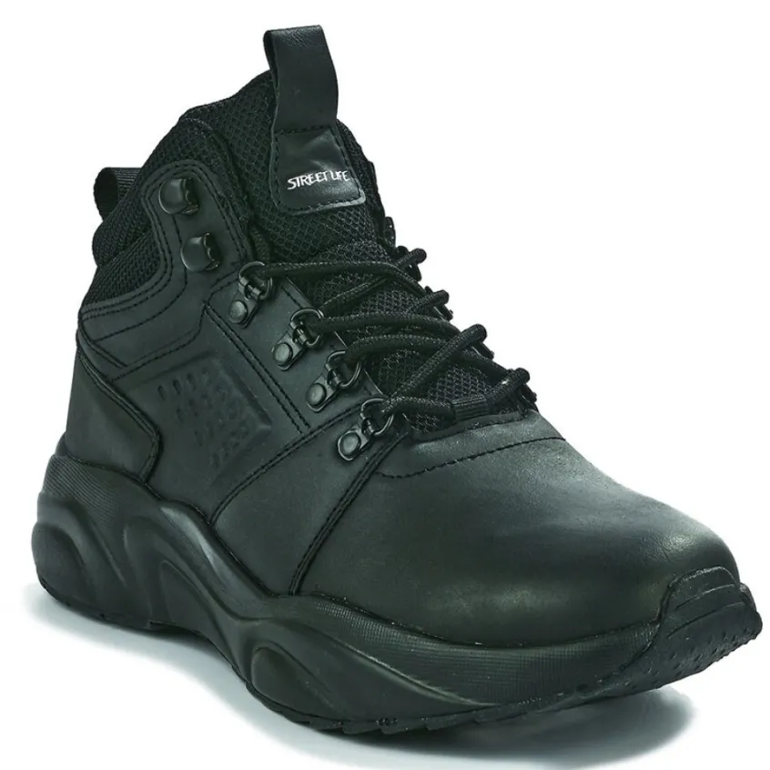 Baskets, Sneakers|STREET LIFE Baskets Montantes Homme Noir