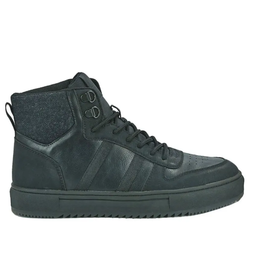 Baskets, Sneakers|STREET LIFE Baskets Montantes Homme Noir