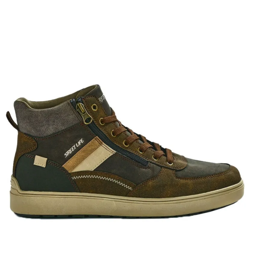 Baskets, Sneakers|STREET LIFE Baskets Montantes Homme Marron