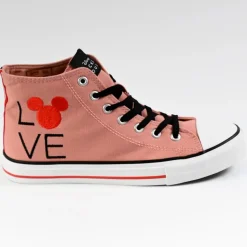 Baskets, Sneakers|MICKEY Baskets Montantes Femme Rose