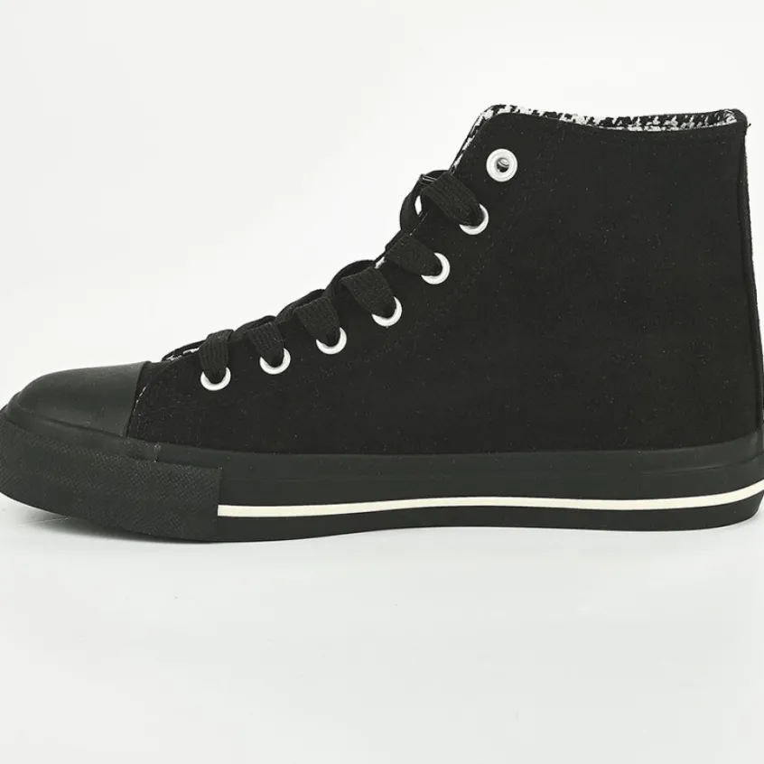 Baskets, Sneakers|MICKEY Baskets Montantes Femme Noir